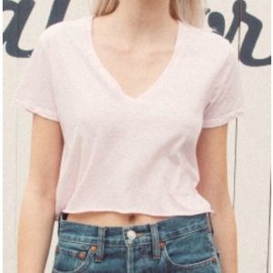 Brandy Melville Ashley Top light pink, worn once!!